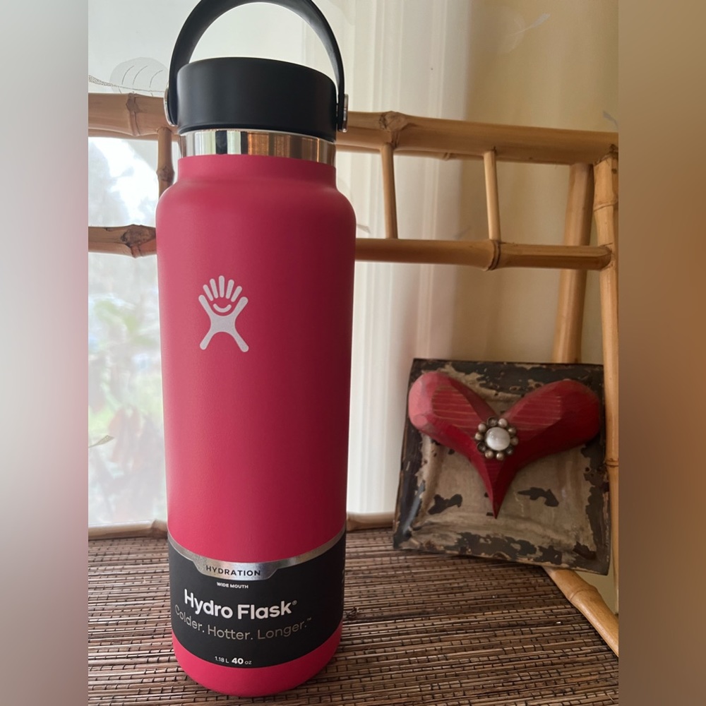 Brand new, never used 40 oz. wide mouth Hydroflask